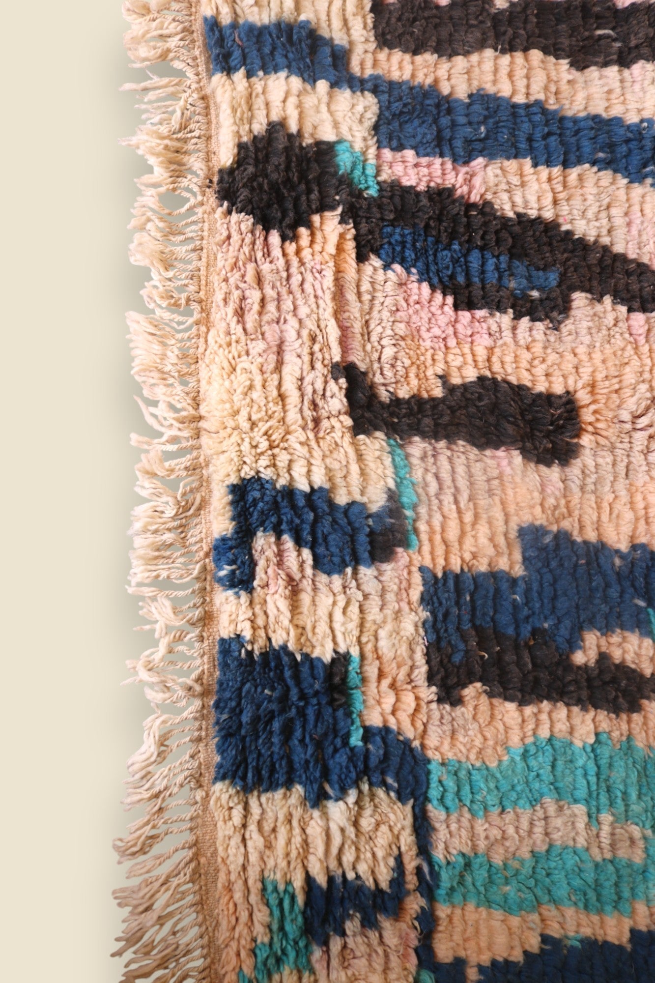 Hafna Berber Moroccan Rug - Abstract Wool Art