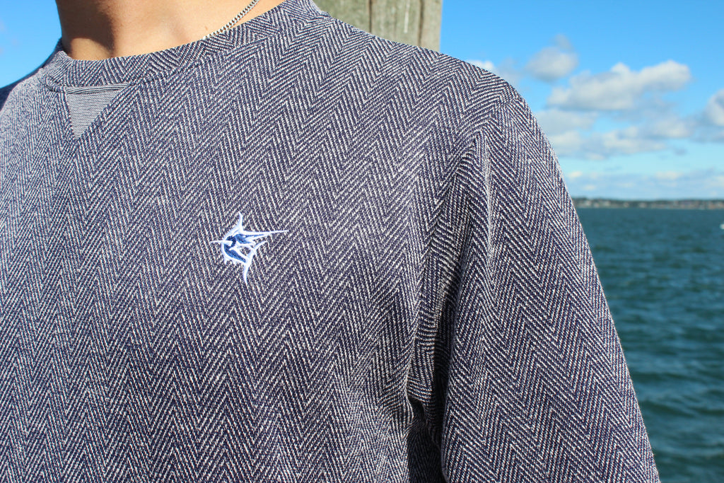 Oyster Bay Herringbone Crew Neck - Classic Fit