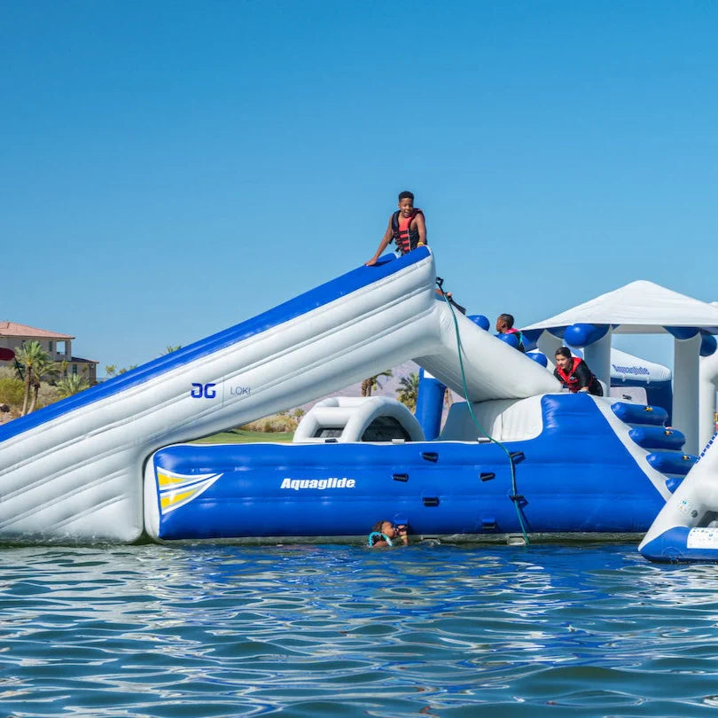 Aquaglide Loki Corner Inflatable Water Slide - Premium Corner Slide Module