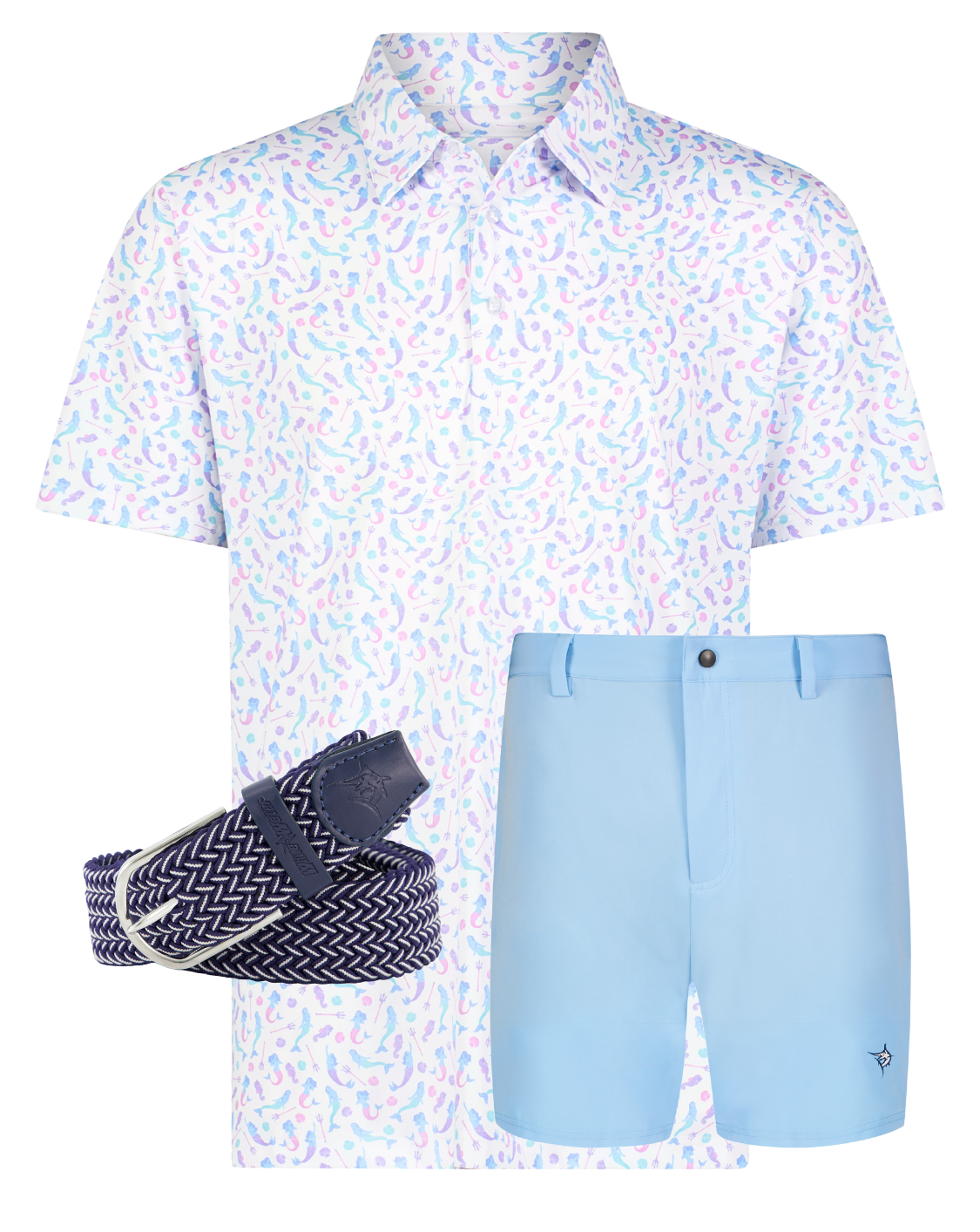 Mermaid Polo - Fun Print Performance Polo