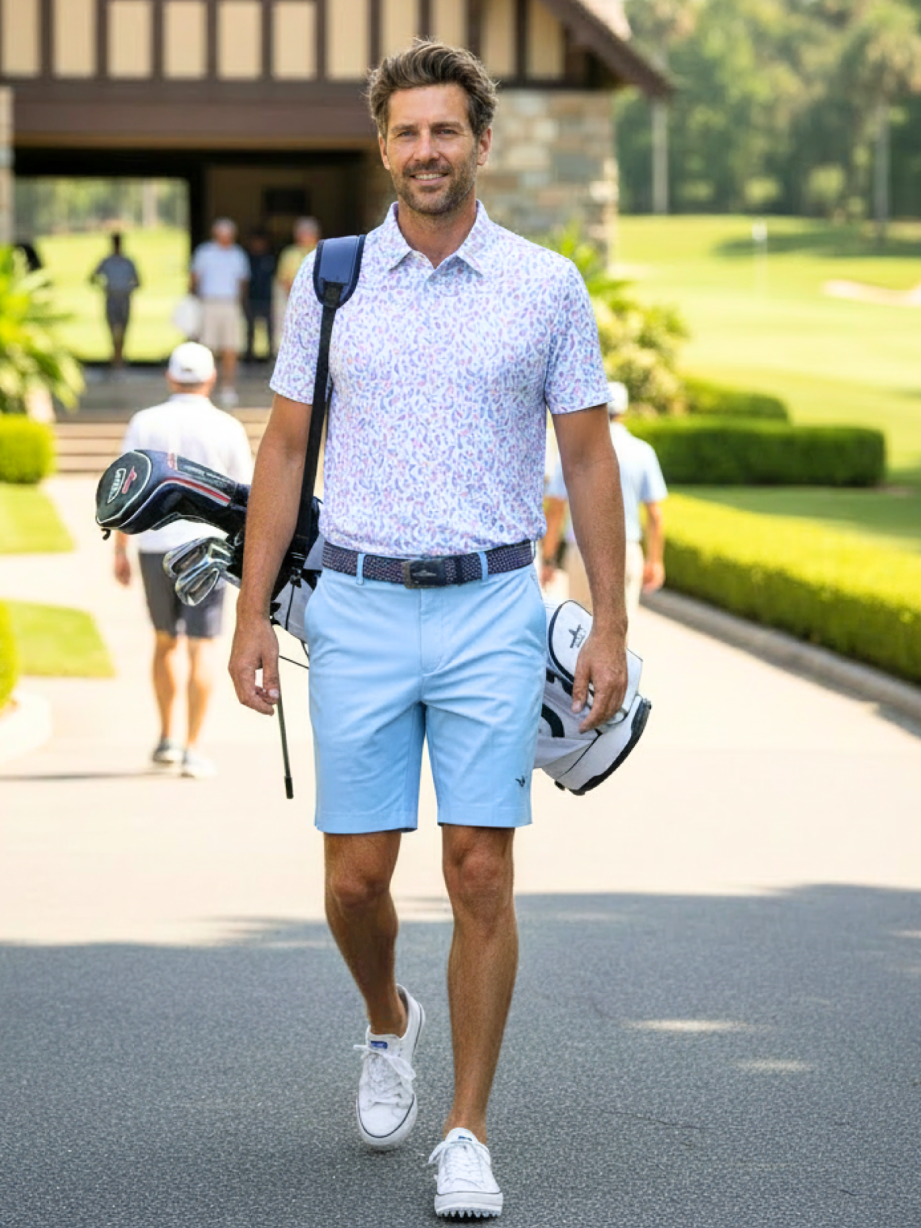 Mermaid Polo - Fun Print Performance Polo