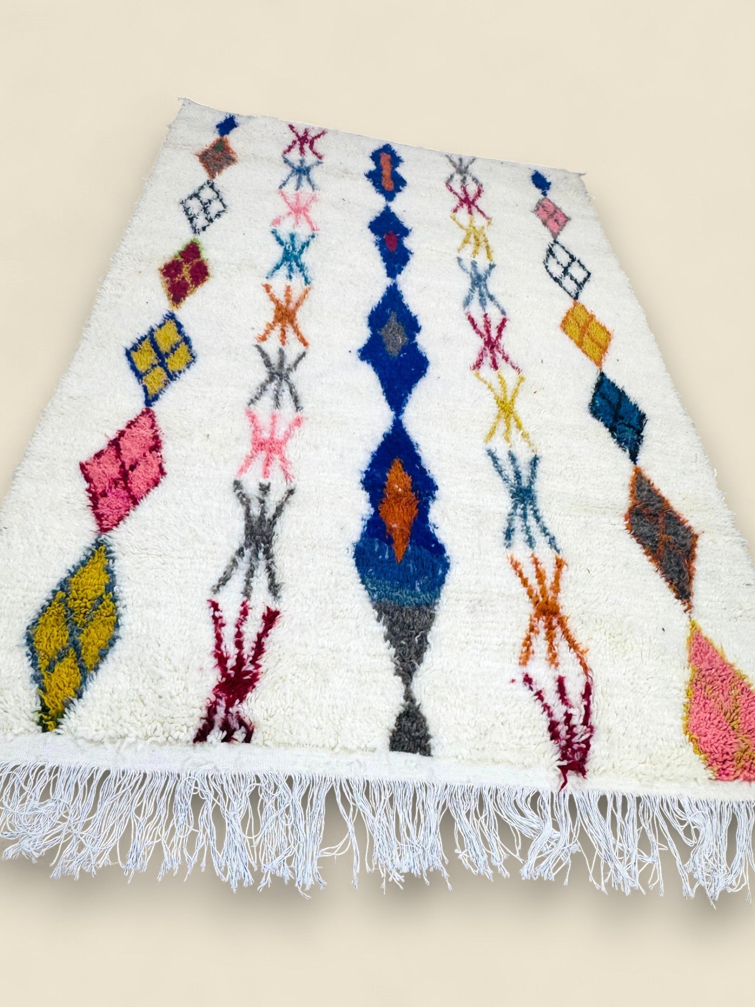 Handwoven Massinissa Berber Carpet - Moroccan Wool Area Rug