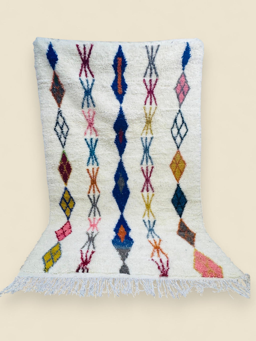 Handwoven Massinissa Berber Carpet - Moroccan Wool Area Rug