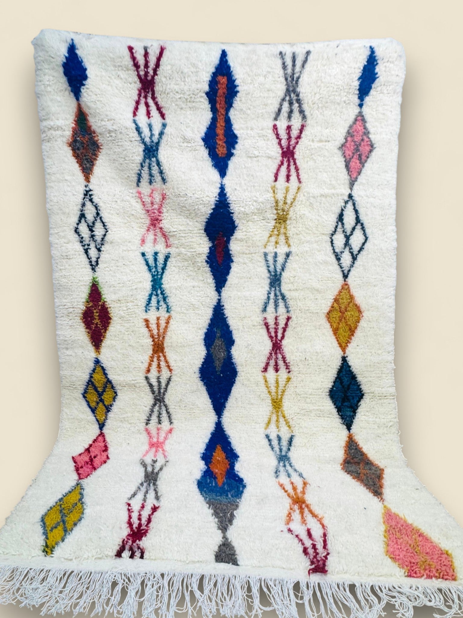 Handwoven Massinissa Berber Carpet - Moroccan Wool Area Rug