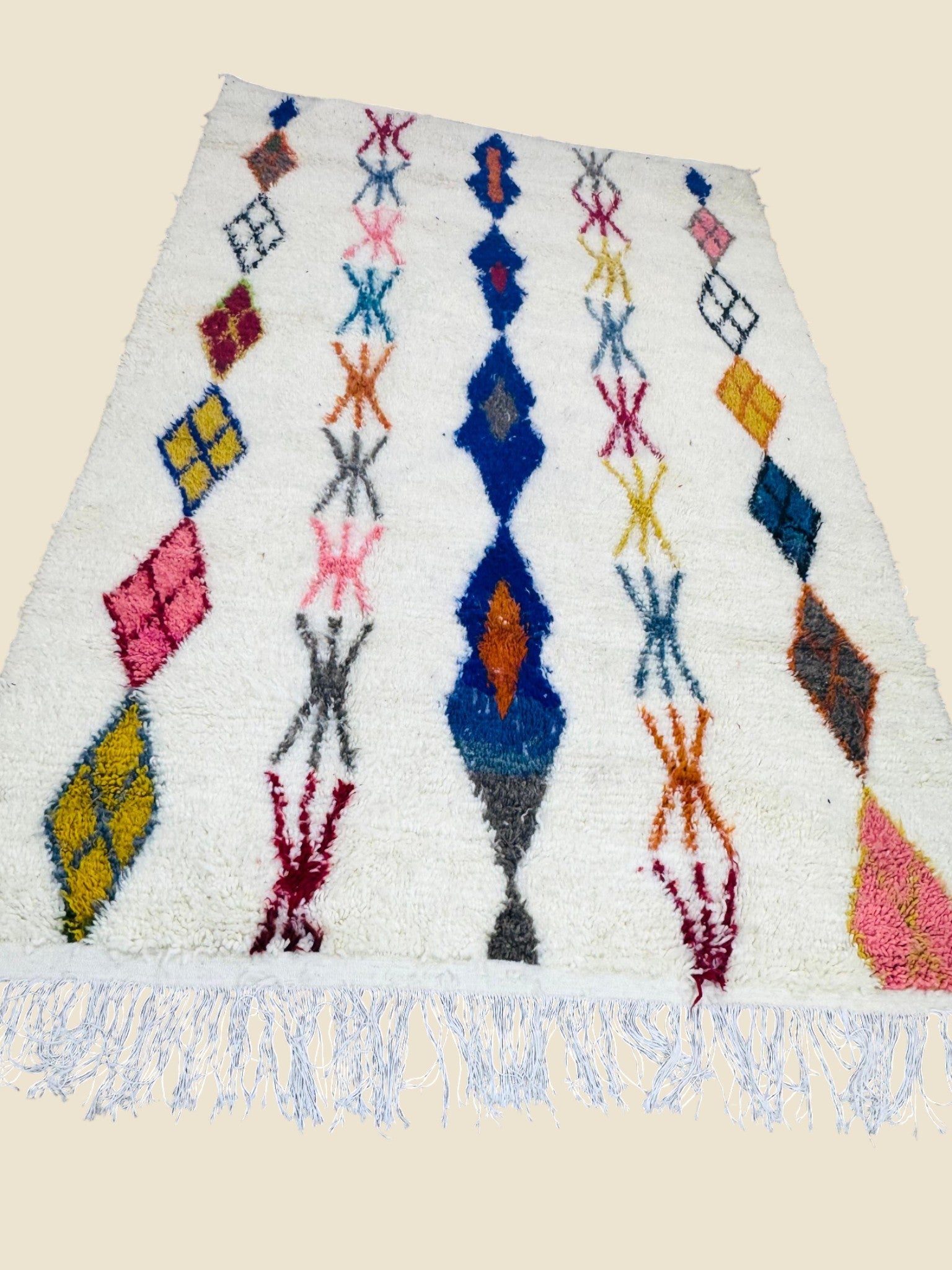 Handwoven Massinissa Berber Carpet - Moroccan Wool Area Rug