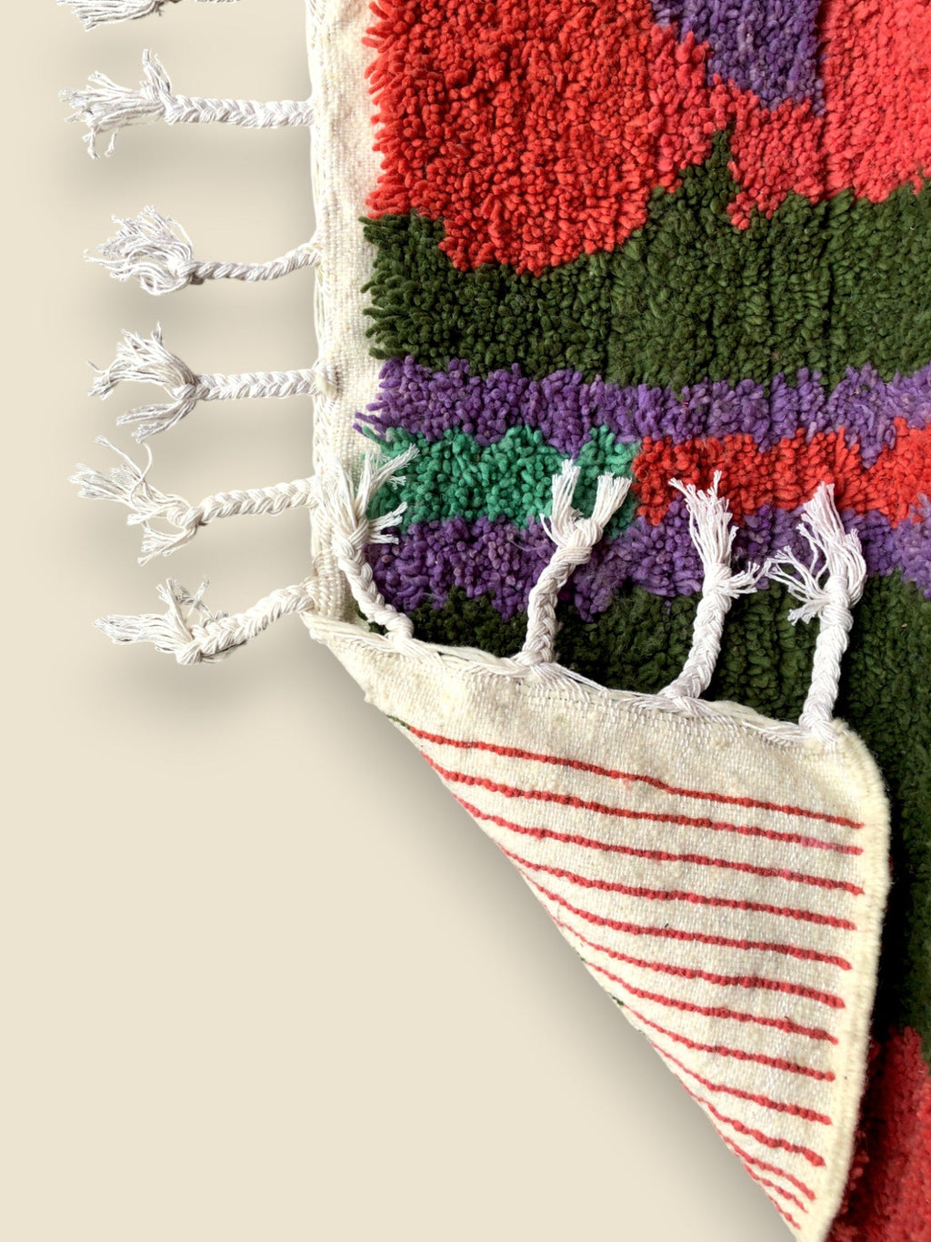 Nadia Handwoven Moroccan Rug - Colorful Wool