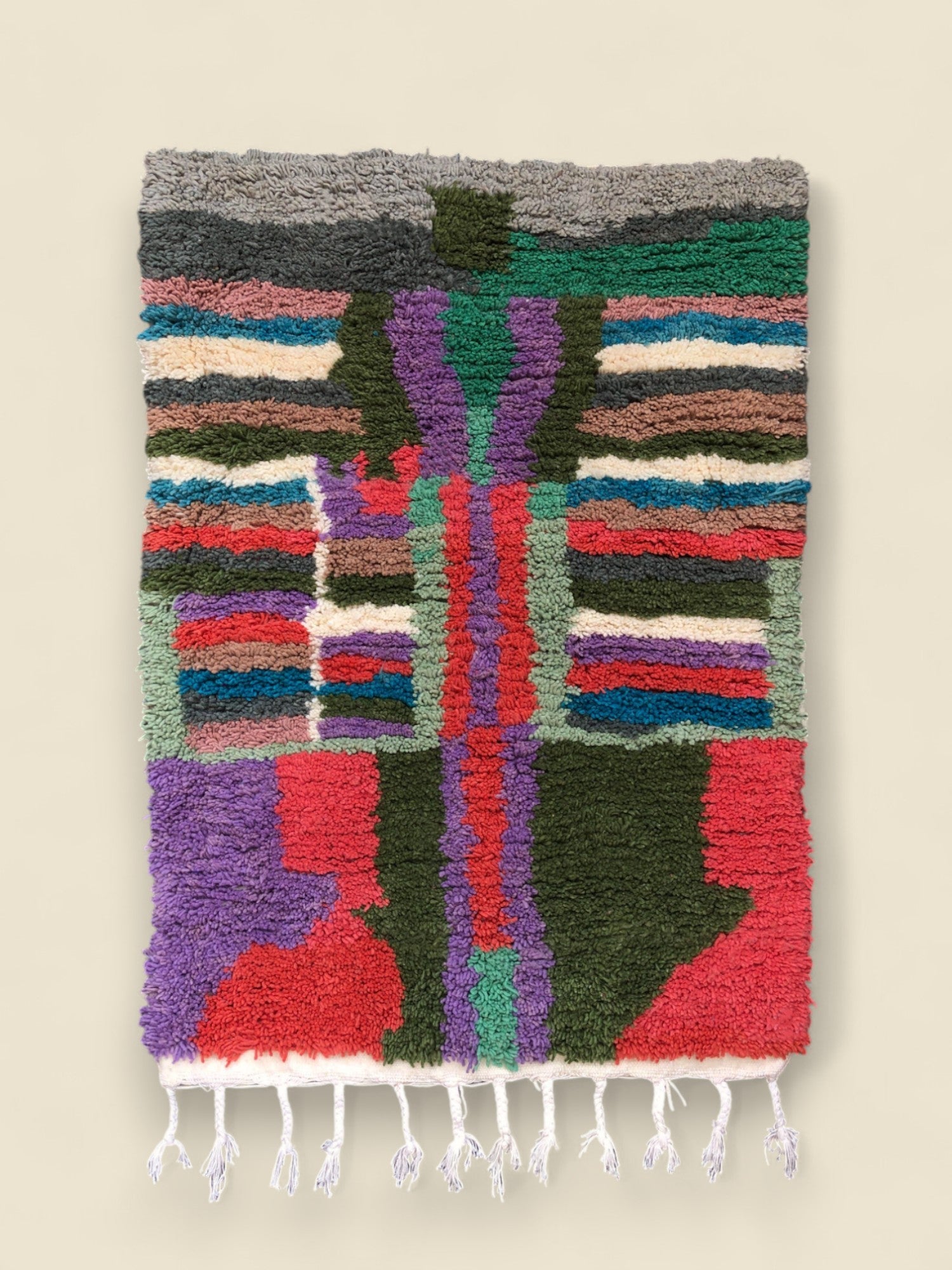 Nadia Handwoven Moroccan Rug - Colorful Wool