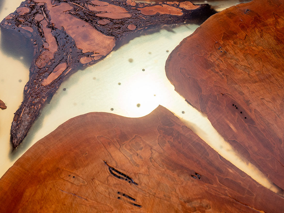 3 Heart Red Ambrosia Maple w/ Starfruit Legs