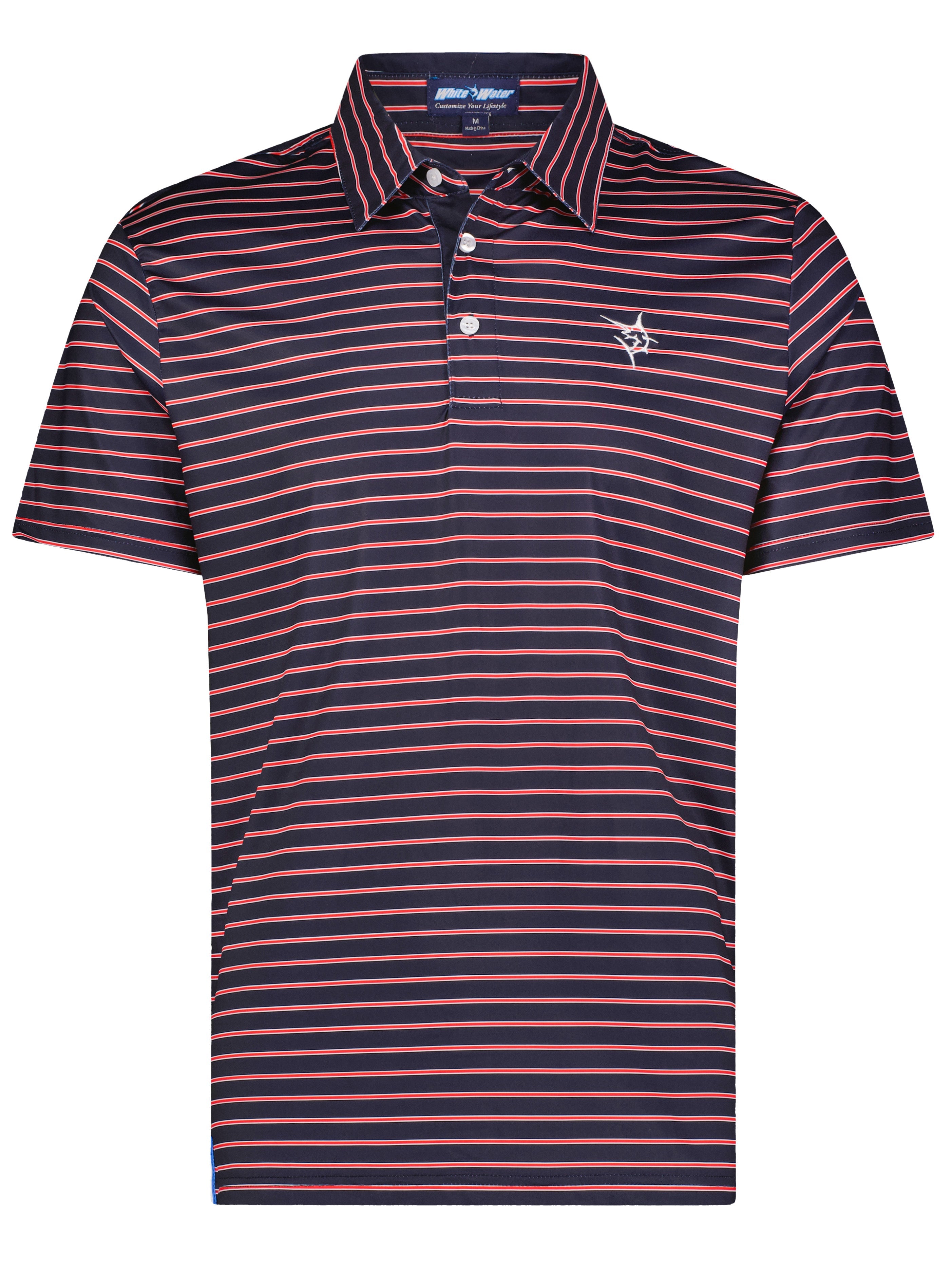 Striper Polo - Striped Performance Polo