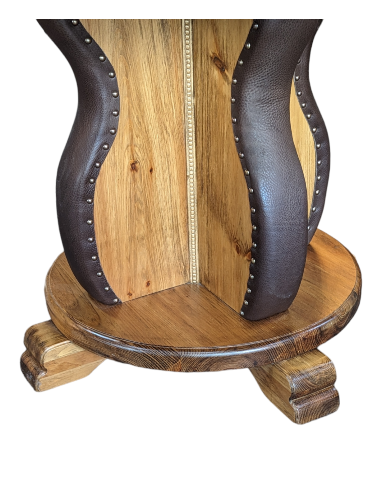 Leather Studded Gathering Table - We The Collective