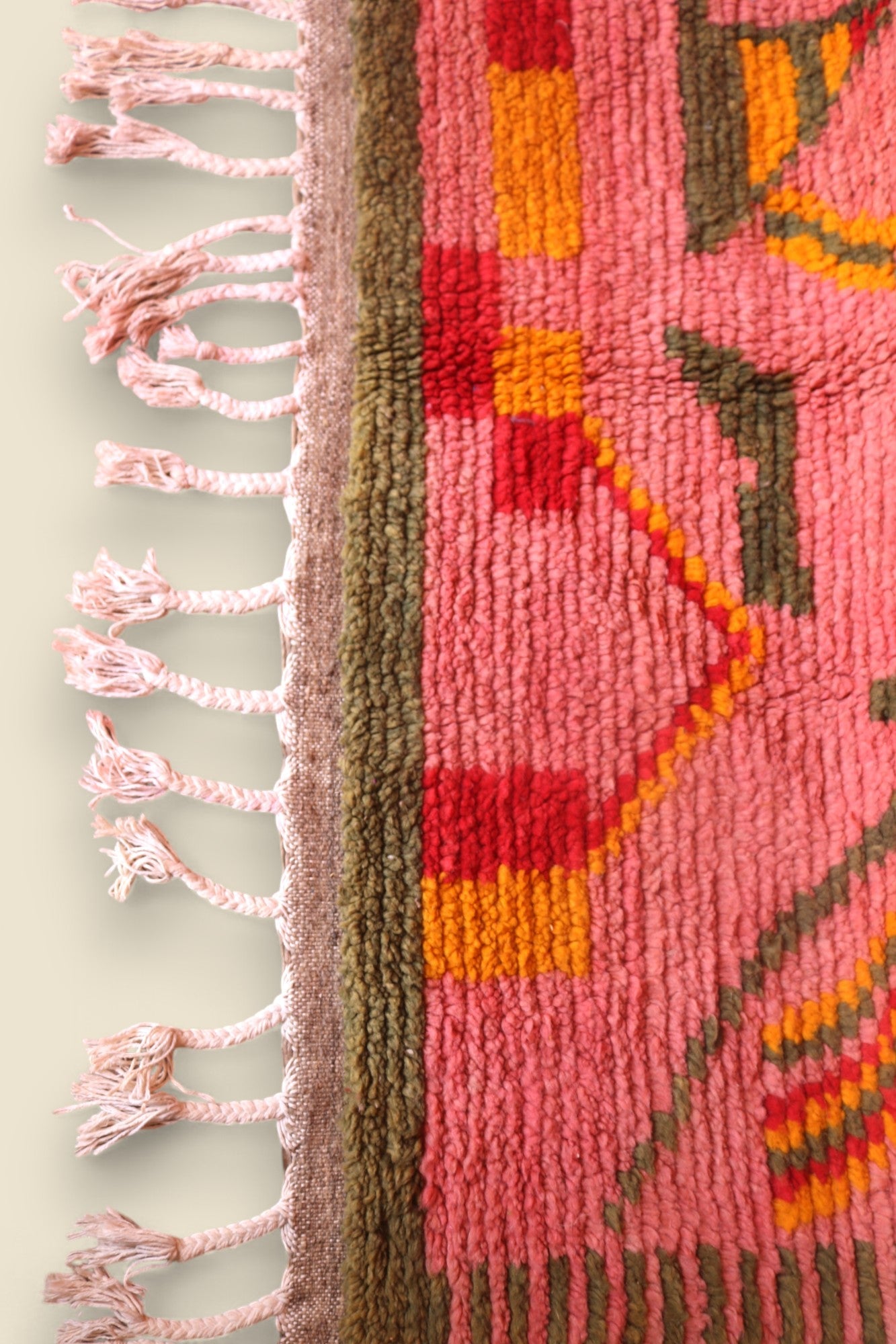 Limra Berber Rug - Pink Moroccan Wool Rug