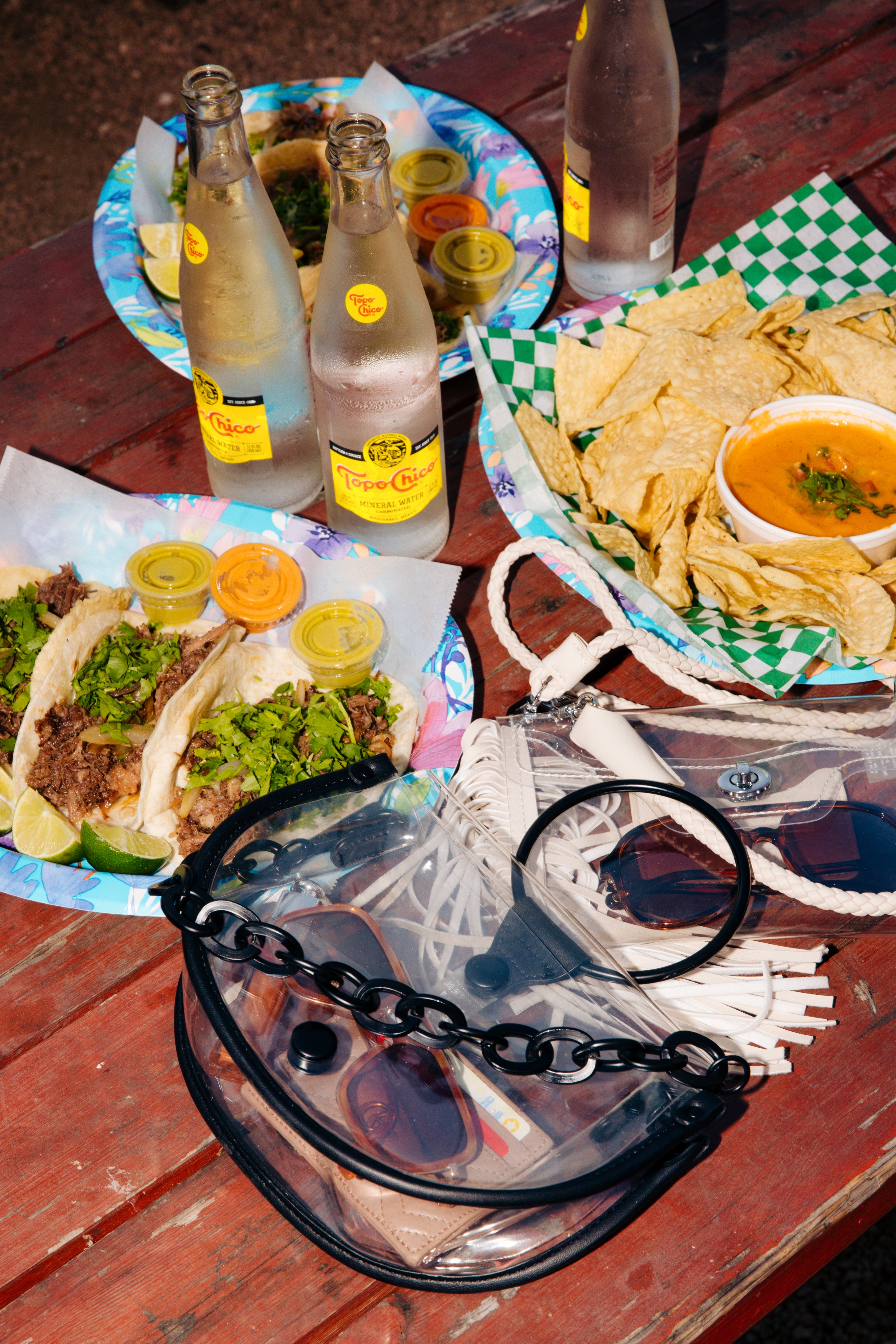 Clear Semi-Circle Crossbody Bag - Stadium Compliant