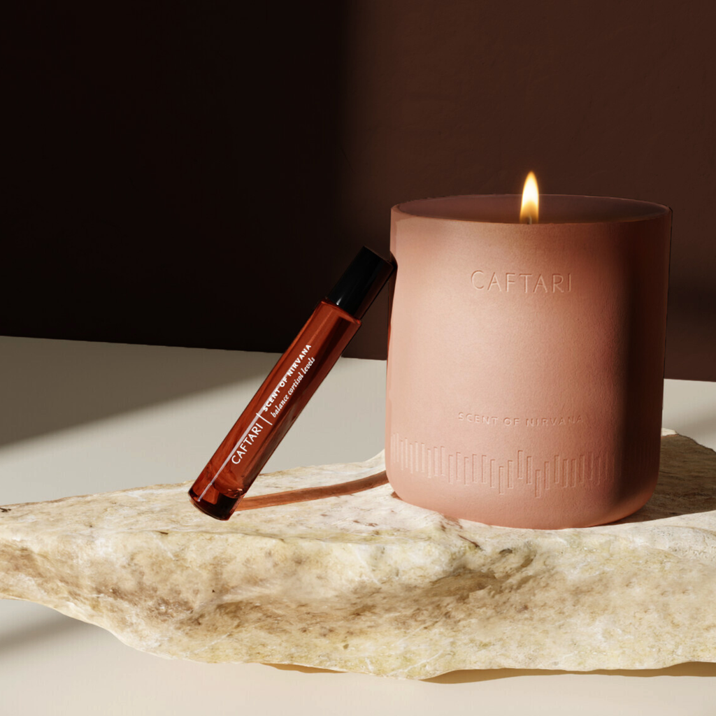 Scent of Nirvana Bundle | Meditation Candle + Rollerball Set - We The Collective
