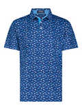 Sharks Polo - Shark Pattern Performance Polo