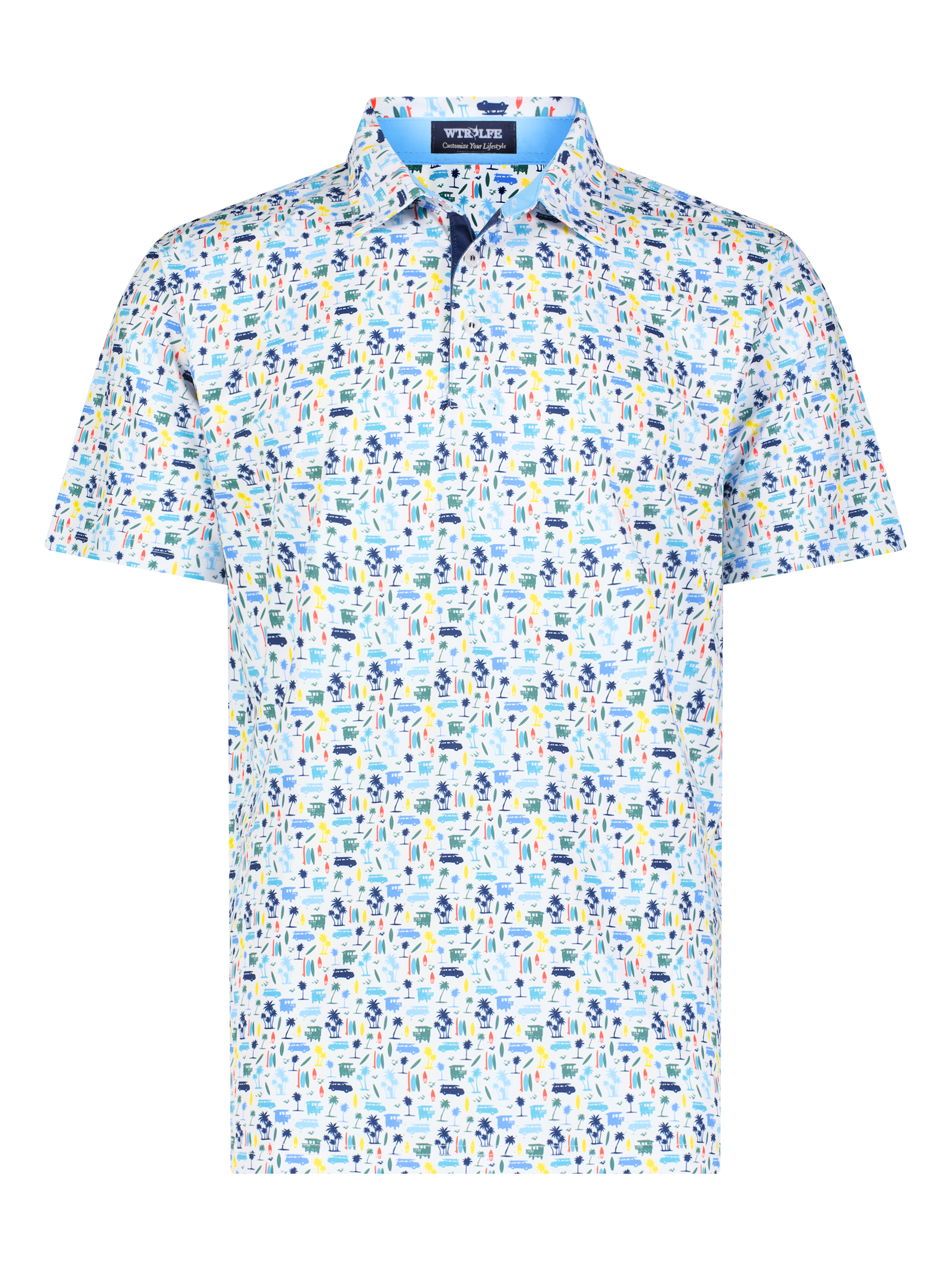 Surfs Up Polo - Multi-Color Icon Performance Polo