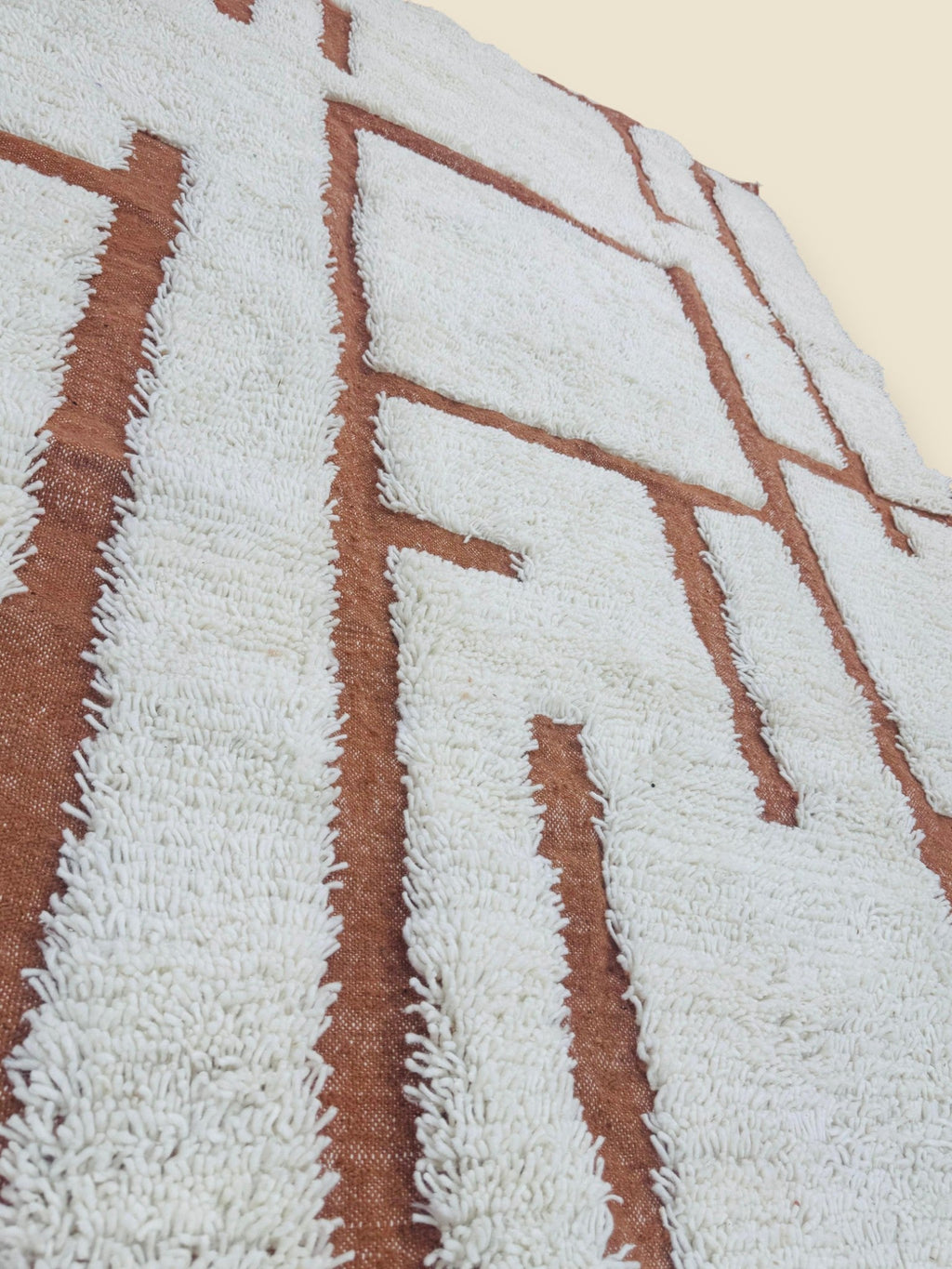 Tafenzut Abstract Berber Rug - Handmade Moroccan Wool Decor