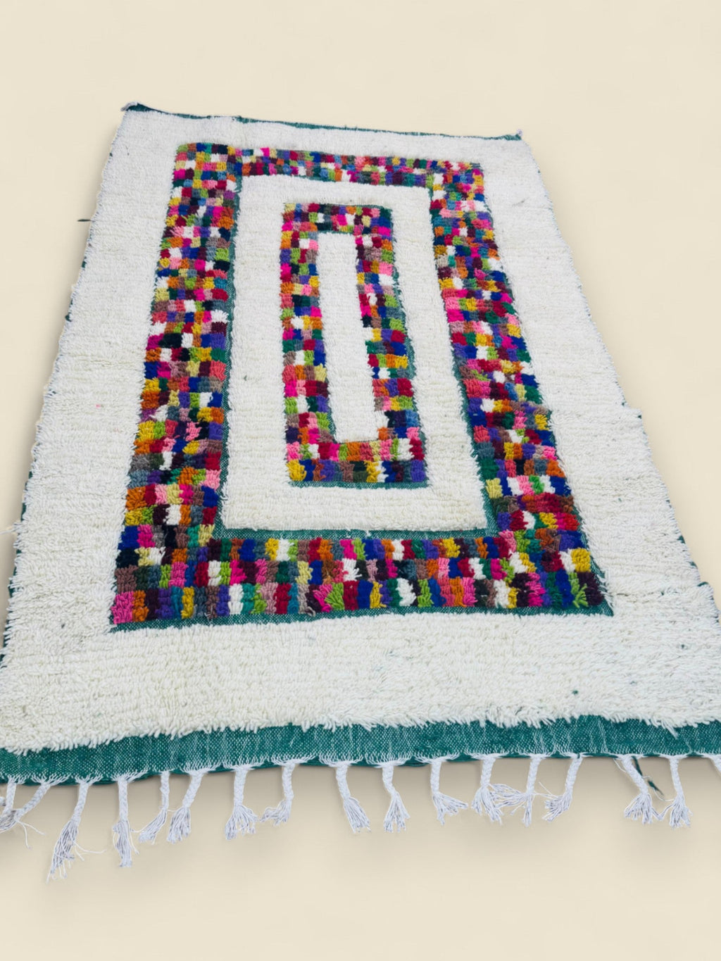 Moroccan Beni Ourain Rug – Tudert Handwoven Wool Carpet