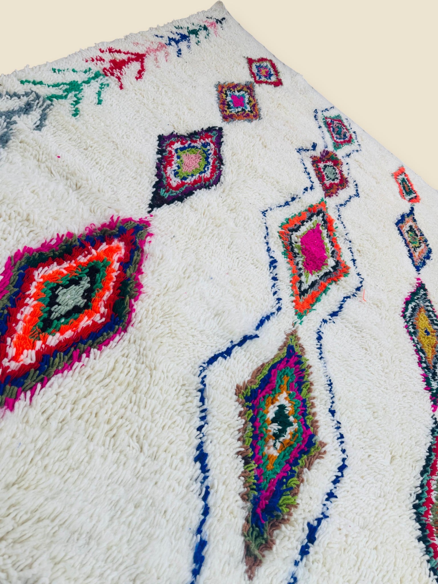 Handmade Tura Berber Rug – Bohemian Berber Style