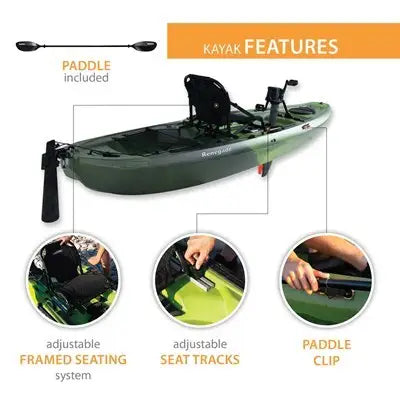 Lifetime Renegade 138 Pedal Drive Kayak - 13'8" Hands-Free Fishing Kayak