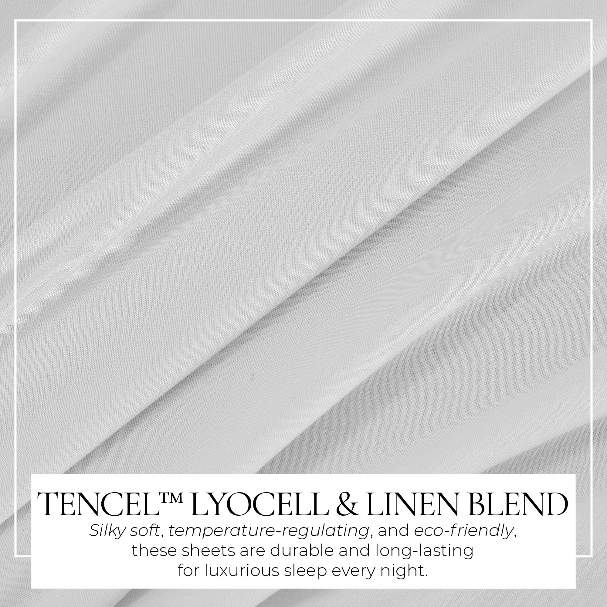 TENCEL™ Lyocell & Linen Blend Sheet Set - Magdalena Collection - We The Collective