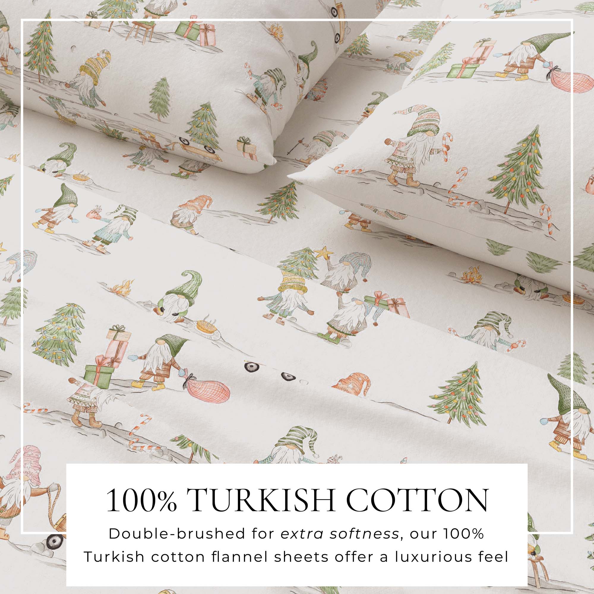 Turkish Cotton Flannel Sheet Set - Elevated Holiday Collection - We The Collective