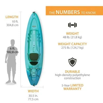 Lifetime Triton 100 Sit-On-Top Kayak (Paddles Included)