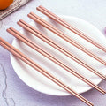Annie Rose Gold Chopsticks - Set of 4 - Sleek Modern Design