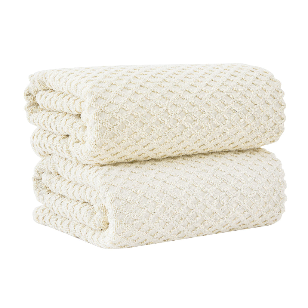 Cotton Diamond Waffle Weave Bath Towel Set - Grayson Collection