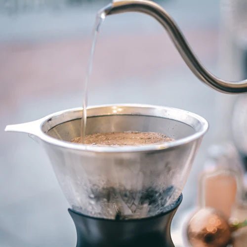 Austin G6 Pour Over Coffee Maker - 1L Glass Carafe with Stainless Steel Filter