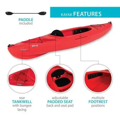 Lifetime Charger 100 Sit-In Kayak (Paddle Included)