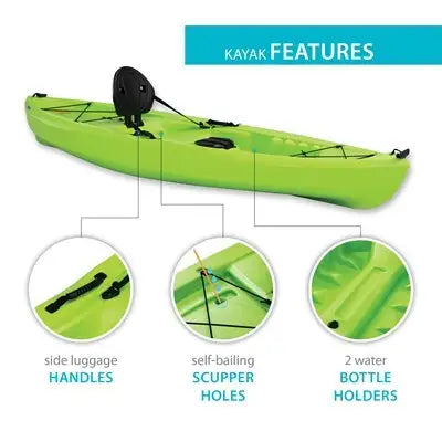 Lifetime Tioga 100 Sit-On-Top Kayak - 10' with Paddle Included