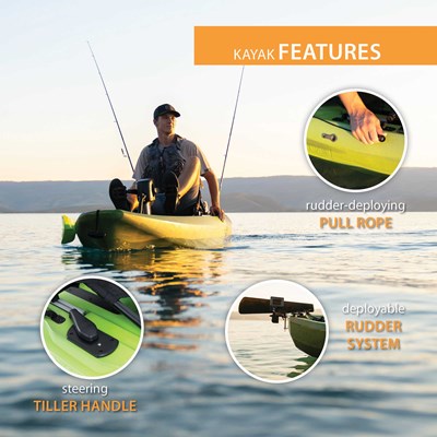 Lifetime Renegade 138 Pedal Drive Kayak - 13'8" Hands-Free Fishing Kayak