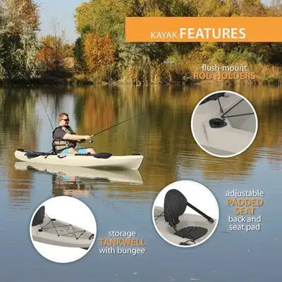 Lifetime Stealth Angler 110 Fishing Kayak - 11' Angler Kayak