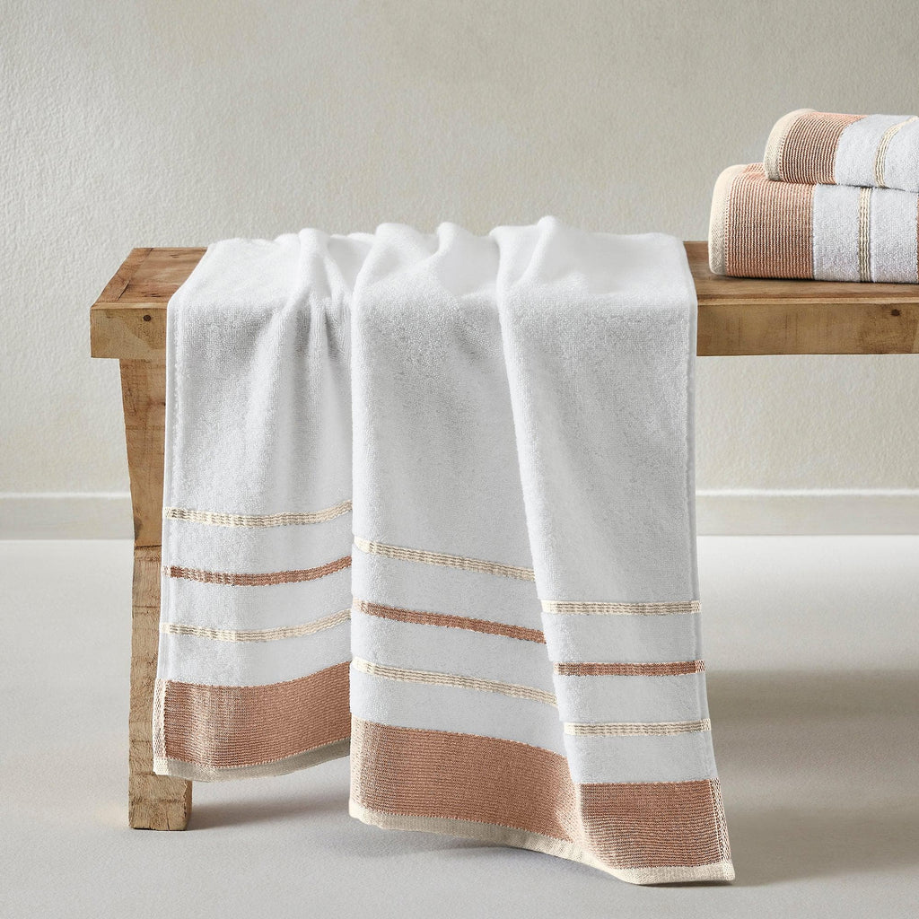 Decorative Cotton Stripe Bath Towel Set - Noelle Collection - We The Collective