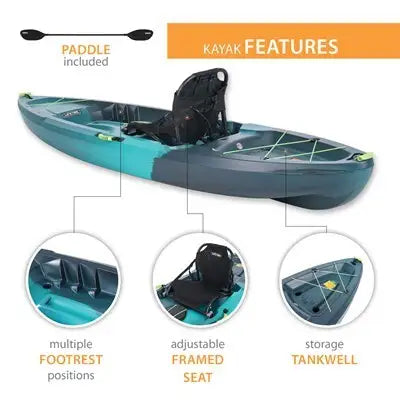 Lifetime Tahoma Pro 103 Sit-On-Top Kayak (Paddle Included)