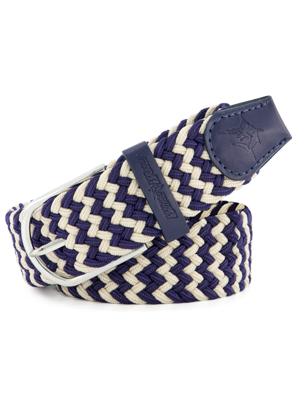 Waterline Braided Belt - Stretch Woven with Leather