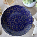 Blue Mosaic Appetizer Plates - Set of 4 - Handcrafted Ceramic