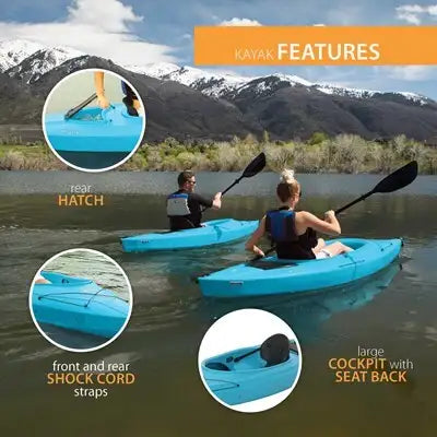 Lifetime Payette 98 Sit-In Kayak (Paddle Included)