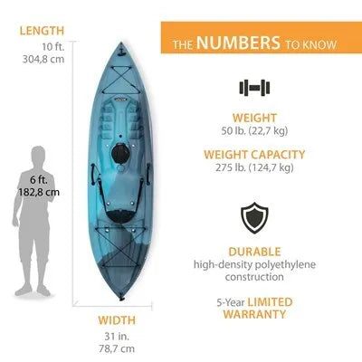 Lifetime Tamarack 100 Sit-On-Top Kayak (Paddle Included)