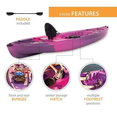 Lifetime Tahoma 100 Sit-On-Top Kayak (Paddle Included)