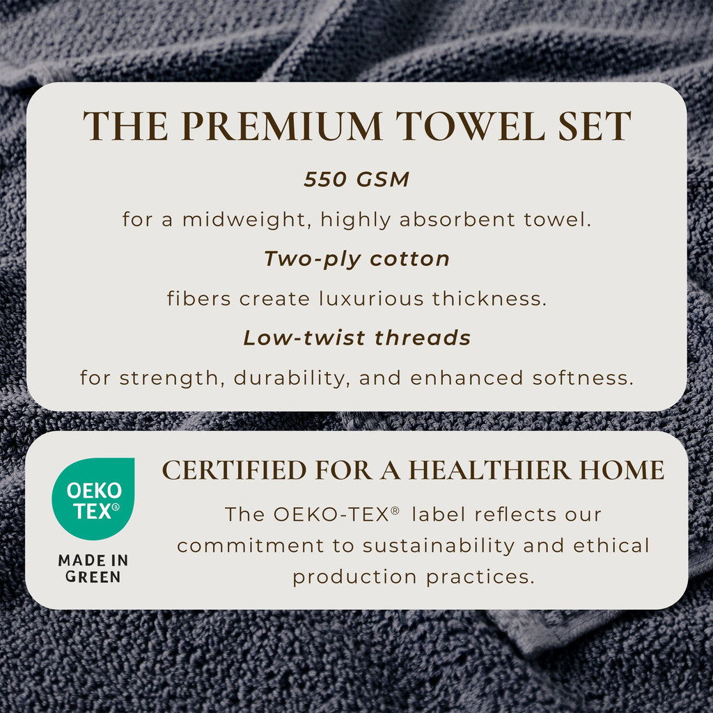 Cotton Textured Bath Towel Set - Acacia Collection - We The Collective