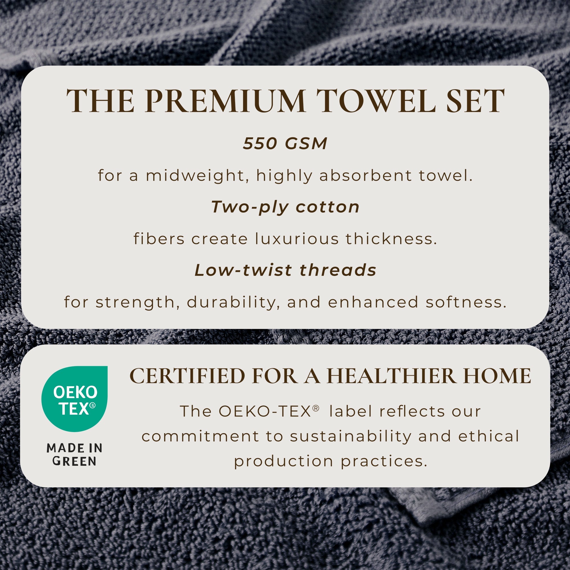 Cotton Textured Bath Towel Set - Acacia Collection - We The Collective