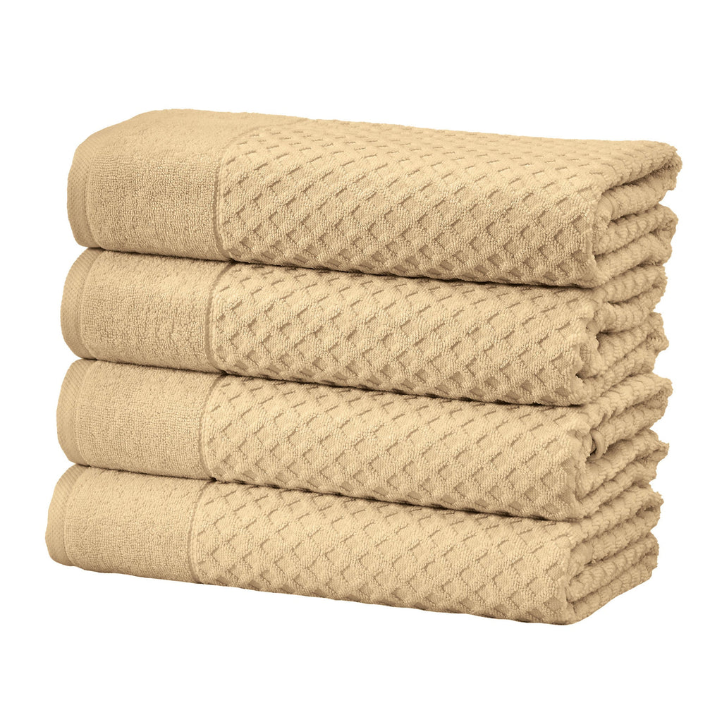 Cotton Diamond Waffle Weave Bath Towel Set - Grayson Collection