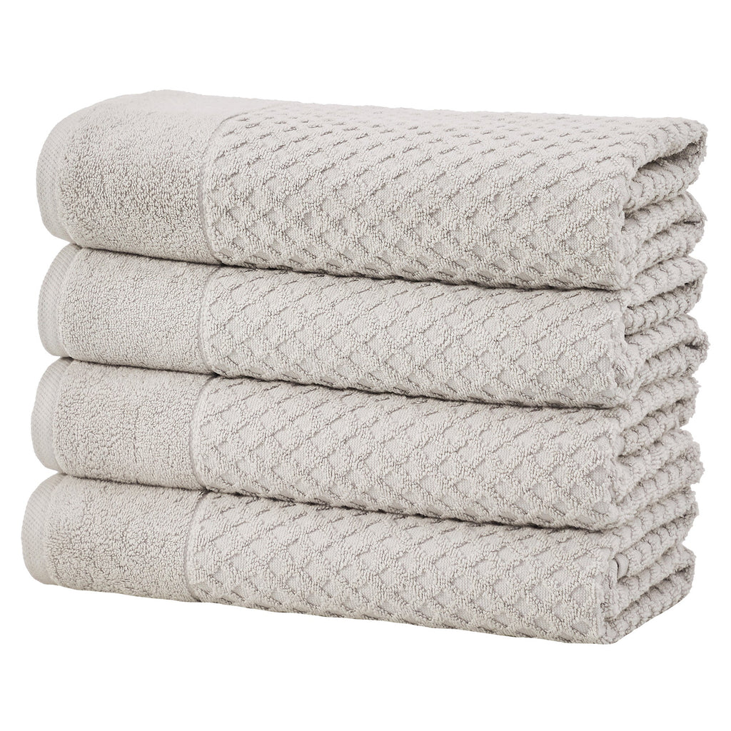 Cotton Diamond Waffle Weave Bath Towel Set - Grayson Collection