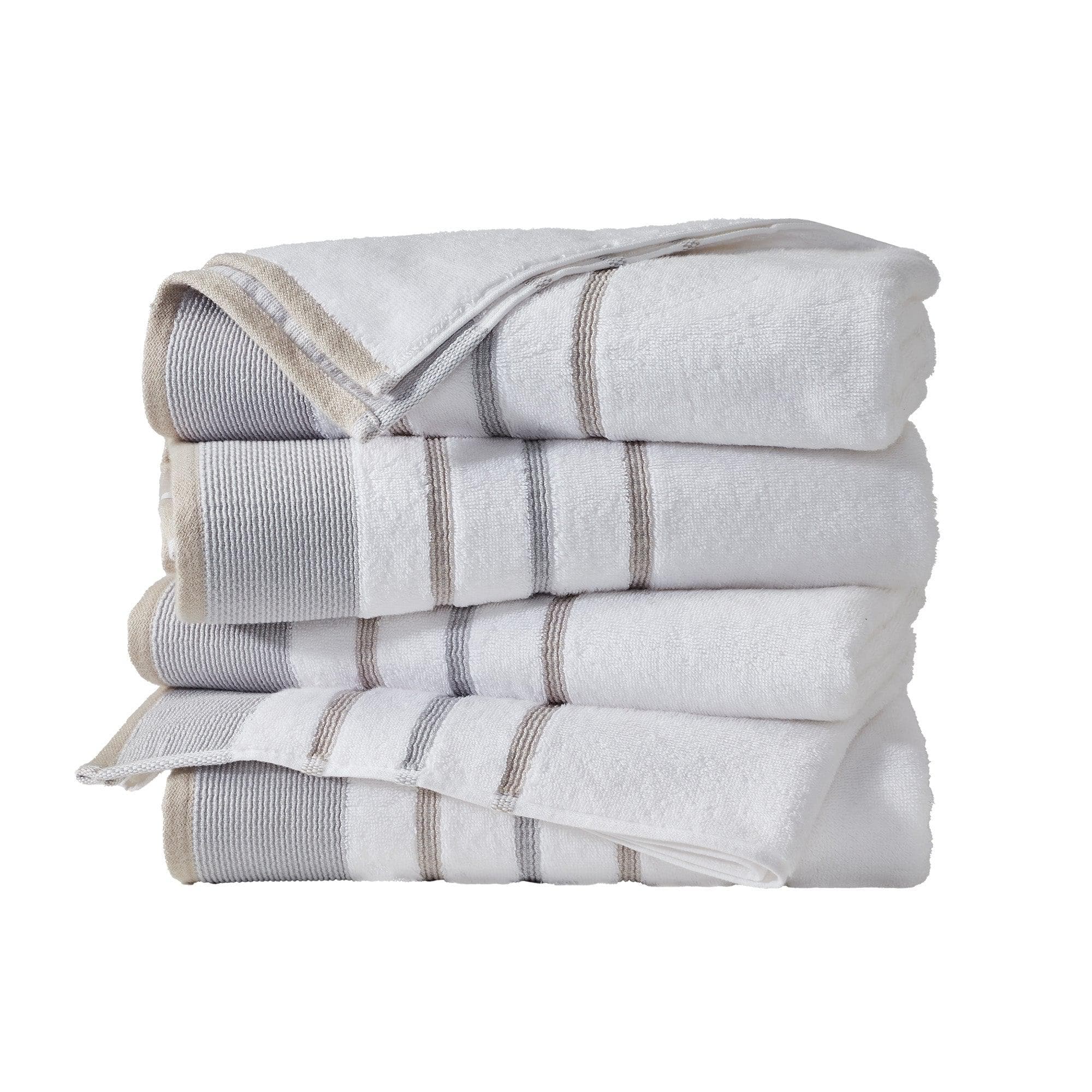 Decorative Cotton Stripe Bath Towel Set - Noelle Collection - We The Collective