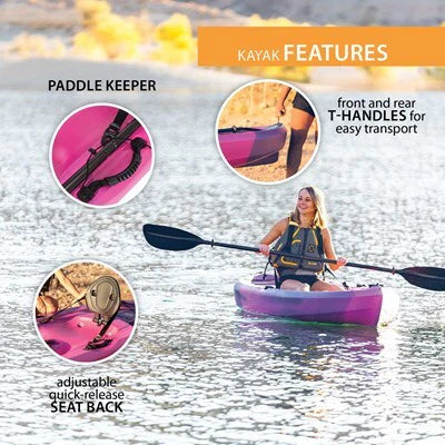 Lifetime Tahoma 100 Sit-On-Top Kayak (Paddle Included)