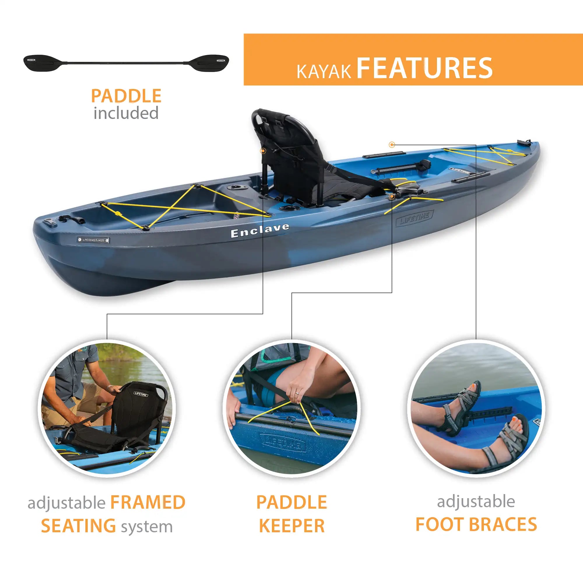 Lifetime Enclave Angler 103 Fishing Kayak