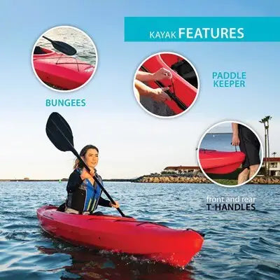Lifetime Charger 100 Sit-In Kayak (Paddle Included)