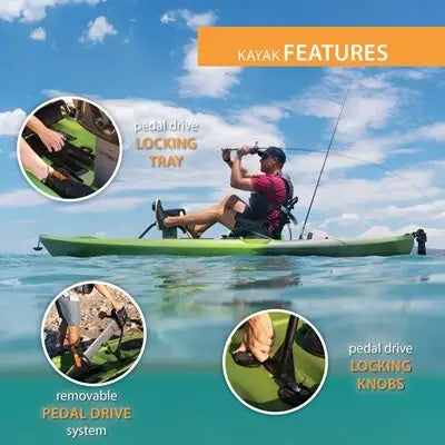 Lifetime Renegade 138 Pedal Drive Kayak - 13'8" Hands-Free Fishing Kayak