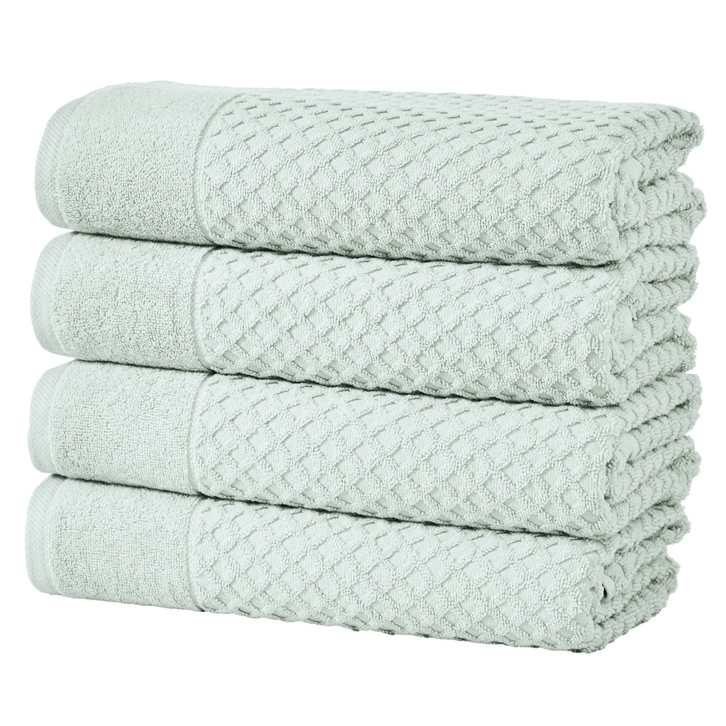 Cotton Diamond Waffle Weave Bath Towel Set - Grayson Collection